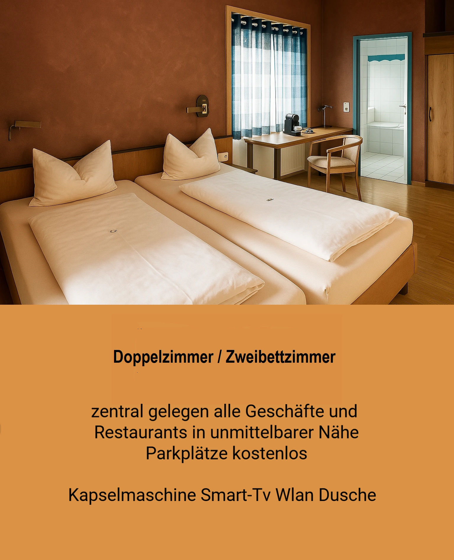 Hotel Zum Treppche City-Apartment Mbg. Gladenbach 2 Doppelzimmer Zweibettzimmer